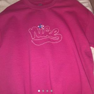 Handmade Nike sweatshirt/crew neck
